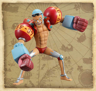 Franky ของแท้ JP แมวทอง - Half Age Characters Bandai [โมเดลวันพีช]