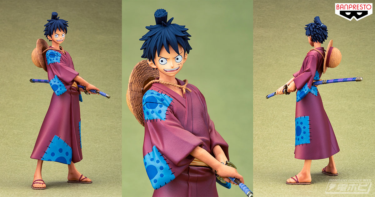 Luffy Wano ของแท้ JP แมวทอง - Grandline Men Banpresto [โมเดลวันพีช]