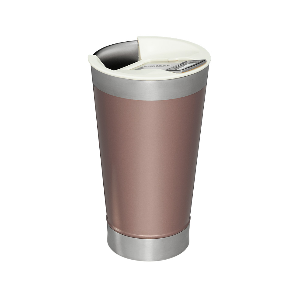 Classic Stay Chill Beer Pint 16Oz Rose Quartz Glow