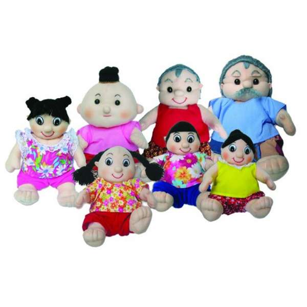 ตุ๊กตาผ้าวัฒนธรรม 7 ตัว ของเล่นเสริมทักษะ,ของเล่นเด็ก, สื่อการสอนอนุบาล