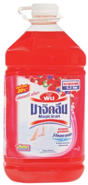 น้ำยาถูพื้น [มาจิคลีน] 5.2ลิตร สีแดง