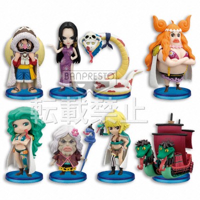 Amazon Lily Set ของแท้ JP แมวทอง - WCF Banpresto [โมเดลวันพีช] (8 ตัว)