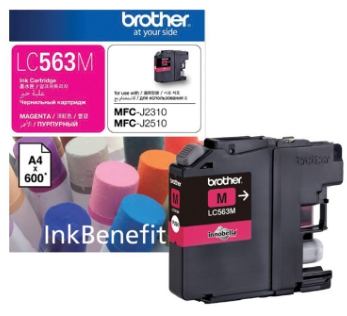 ตลับหมึกอิ้งค์เจ็ท [Brother] LC-563M สีชมพู