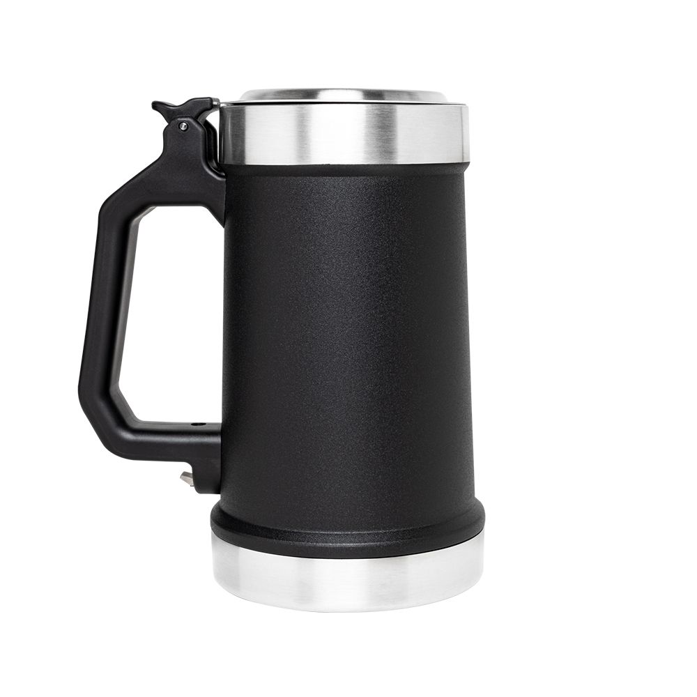 Classic Bottle Opener Beer Stein 24Oz Matte Black
