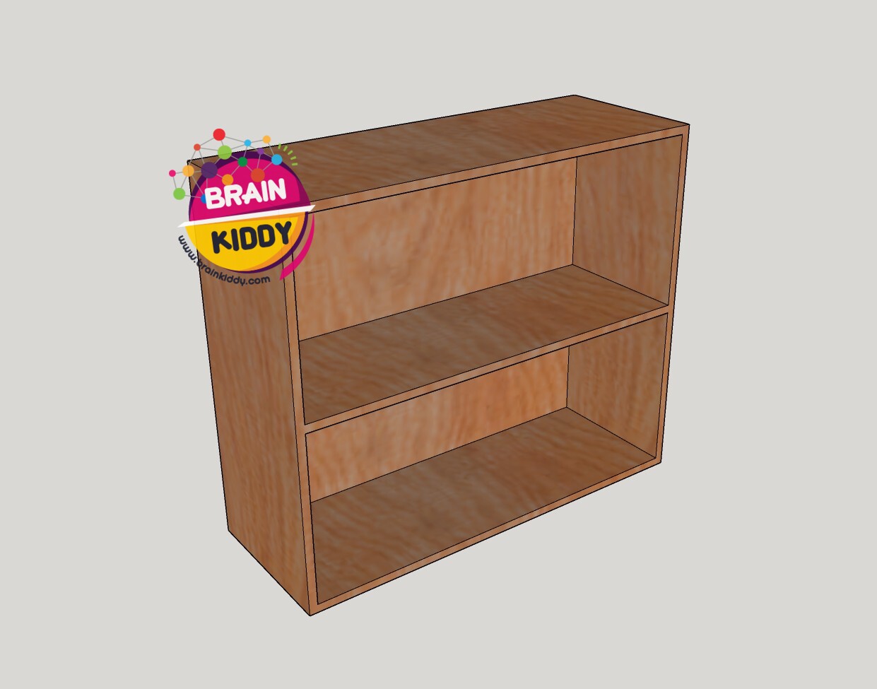 ชั้นจัดเก็บอุปกรณ์ 2 ชั้น ,เฟอร์นิเจอร์เด็กสั่งทำตามสีและขนาดได้ ,ชั้นวางของไม้,ตู้ไม้, ชั้นวางของเด็ก, โรงเรียนอนุบาล, เนอร์สเซอรี่ ขนาด 39 x 104 x 89 ซม.