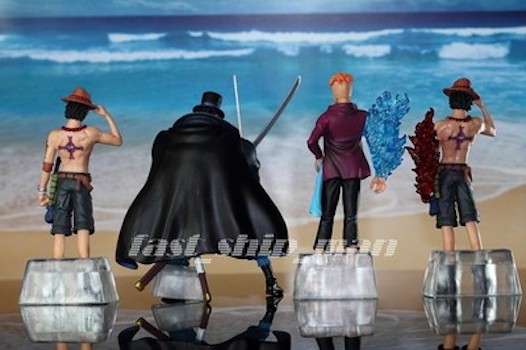 Whitebeard Pirate Set ของแท้ JP แมวทอง - Super Modeling Soul Bandai [โมเดลวันพีช] (7 ตัว)