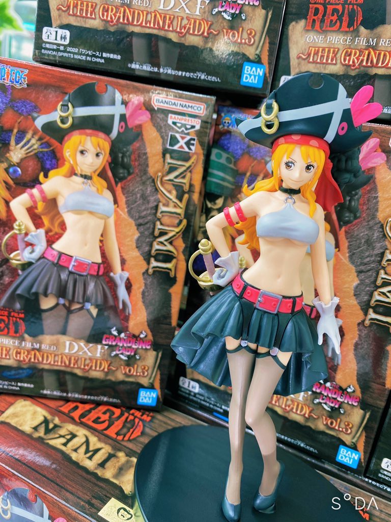 Nami Film Red ของแท้ JP แมวทอง - Grandline Lady Banpresto [โมเดลวันพีช]