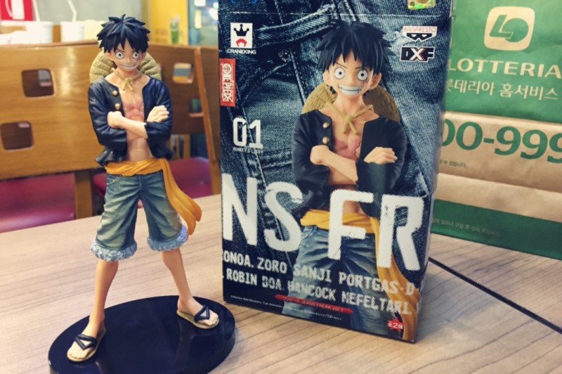 Luffy Special Color ของแท้ JP แมวทอง - Jeans Freak Banpresto [โมเดลวันพีช]