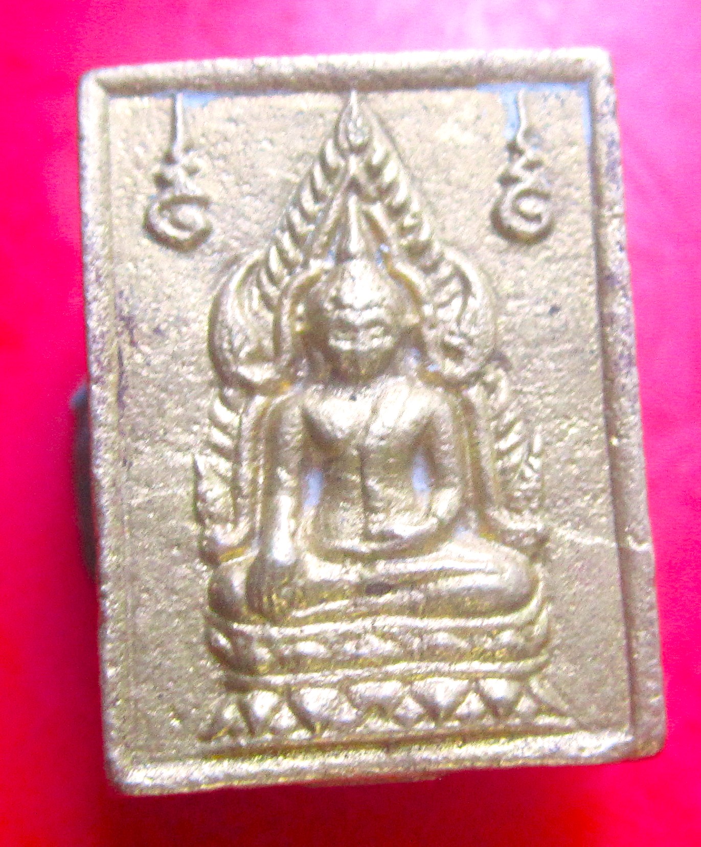 พระสมเด็จองค์ปฐม เนื้อทองเหลือง หลวงพ่อหนุน สุวิชโย วัดพุทธโมกพลาราม จ.สกลนคร