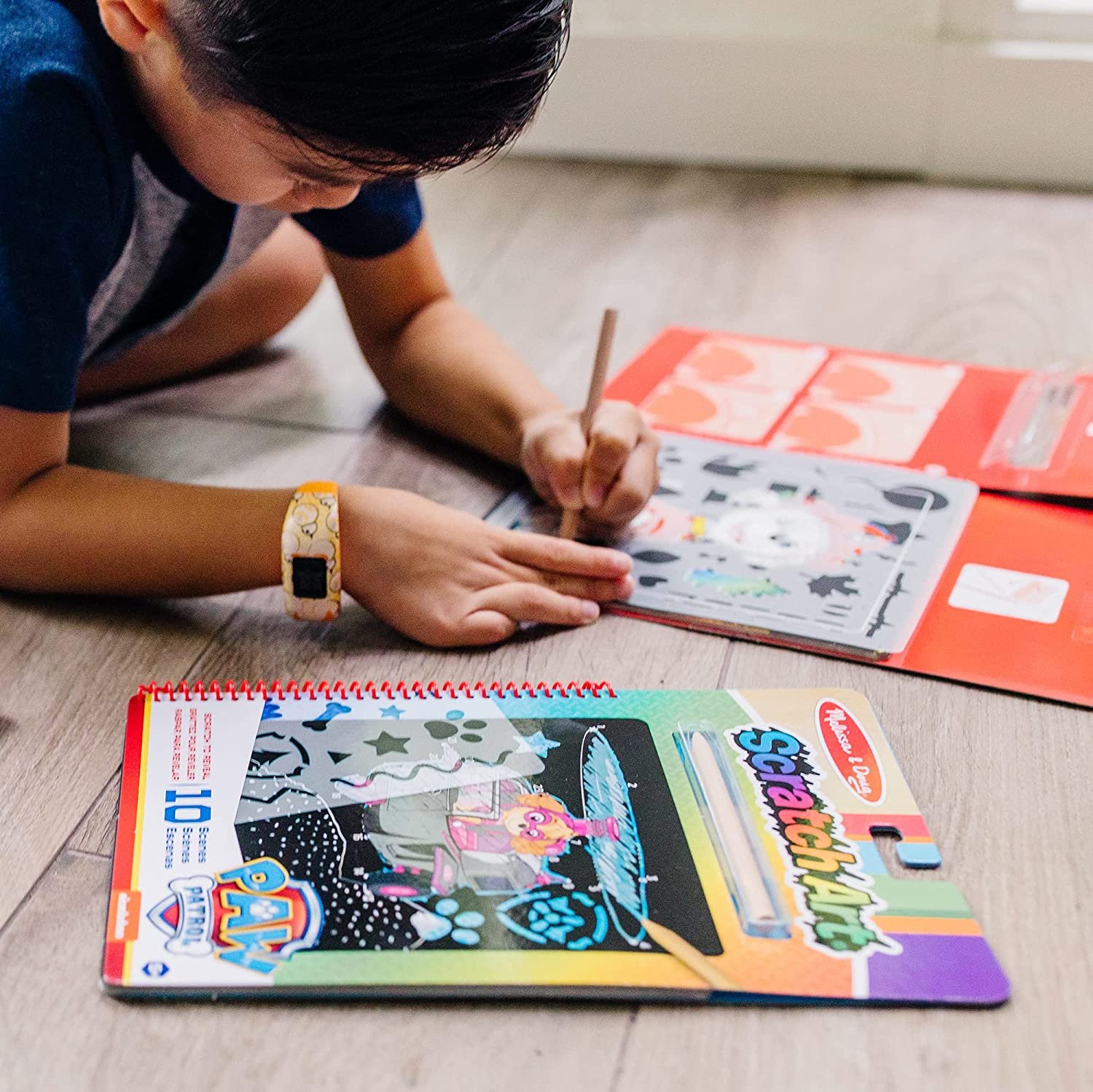 ชุดกระดาษขูดสีรุ้ง 10 แผ่น PAW Patrol ชุด B ของเล่นเสริมพัฒนาการเด็ก เสริมทักษะการเรียนรู้ สื่อการสอนอนุบาล พร้อมส่ง