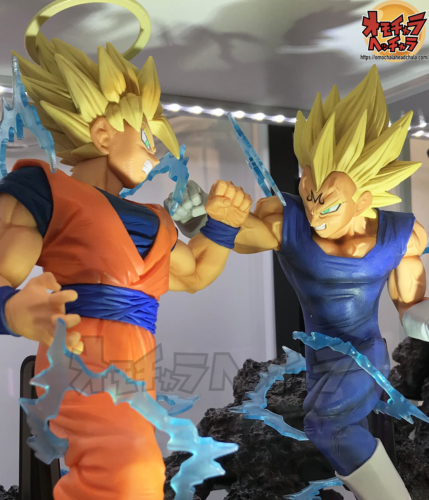 Goku VS Vegeta ของแท้ JP แมวทอง - Dokkan Battle Collab Banpresto [โมเดลดราก้อนบอล] (2 ตัว)