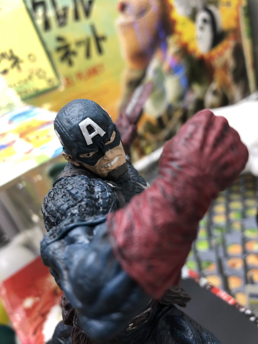Captain America ของแท้ JP - Banpresto [โมเดล Marvel]