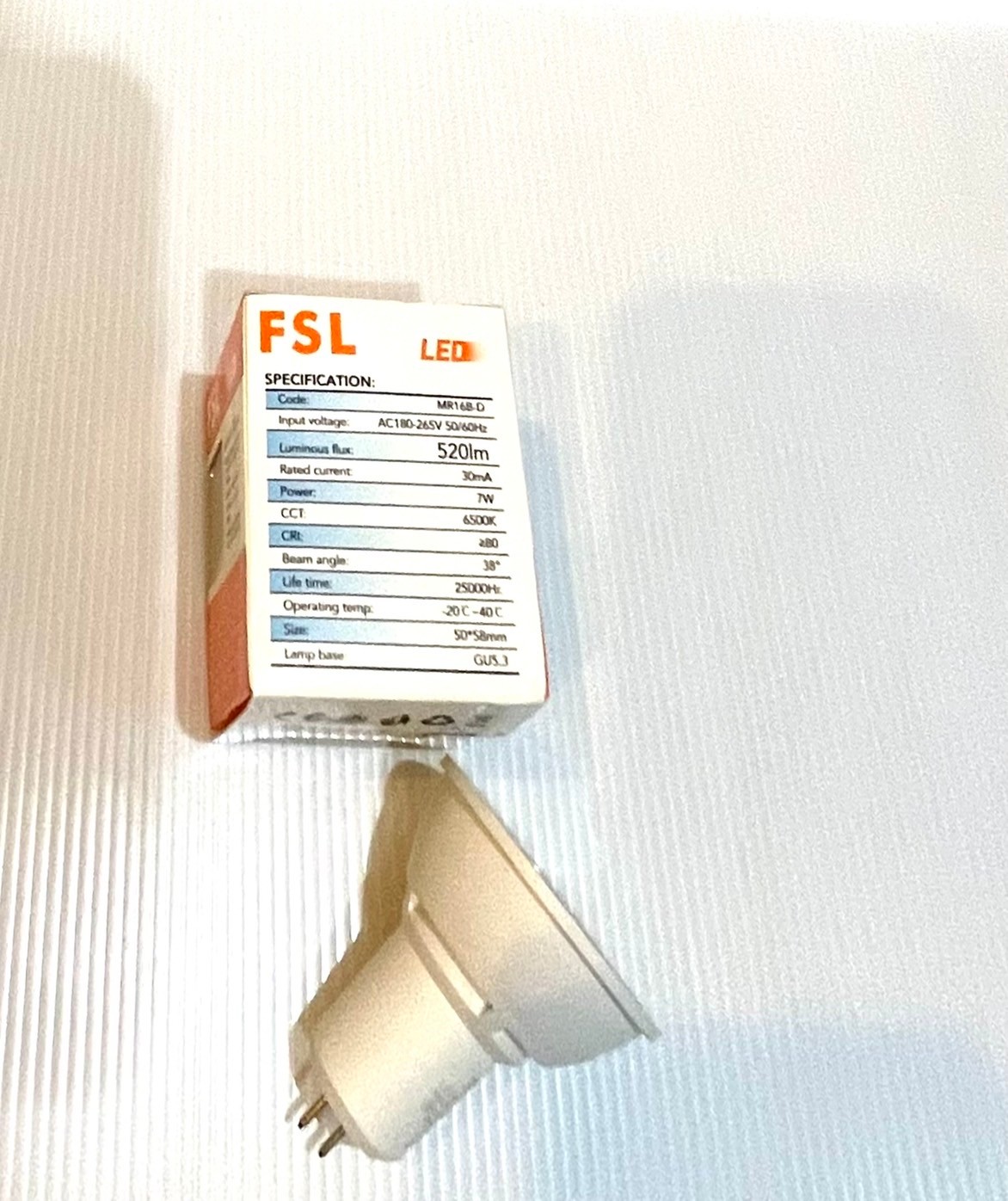 หลอดไฟ LED ฮาโลเจน MR16 DIMMABLE 7W