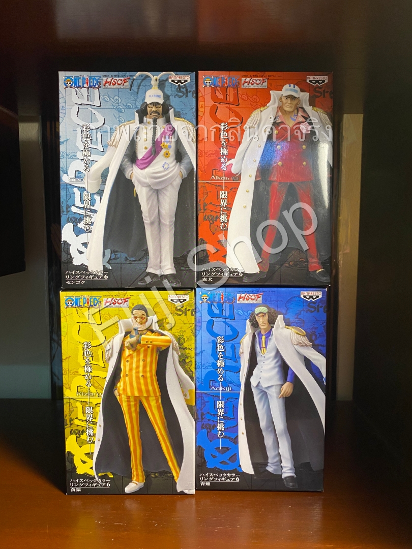Marine Admiral Set ของแท้ JP แมวทอง - HSCF Banpresto [โมเดลวันพีช] (4 ตัว)