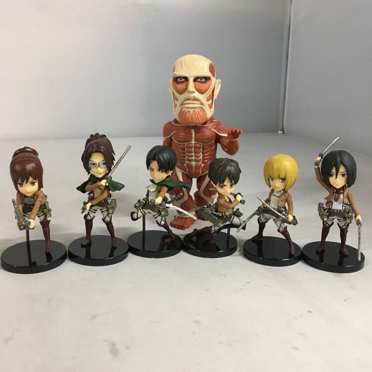Titan Set ของแท้ JP - WCF Banpresto [โมเดล Attack of Titan] (7 ตัว)