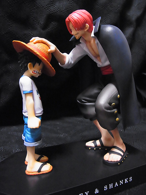 Luffy & Shanks ของแท้ JP แมวทอง - Ichiban Kuji Banpresto [โมเดลวันพีช] (2 ตัว)