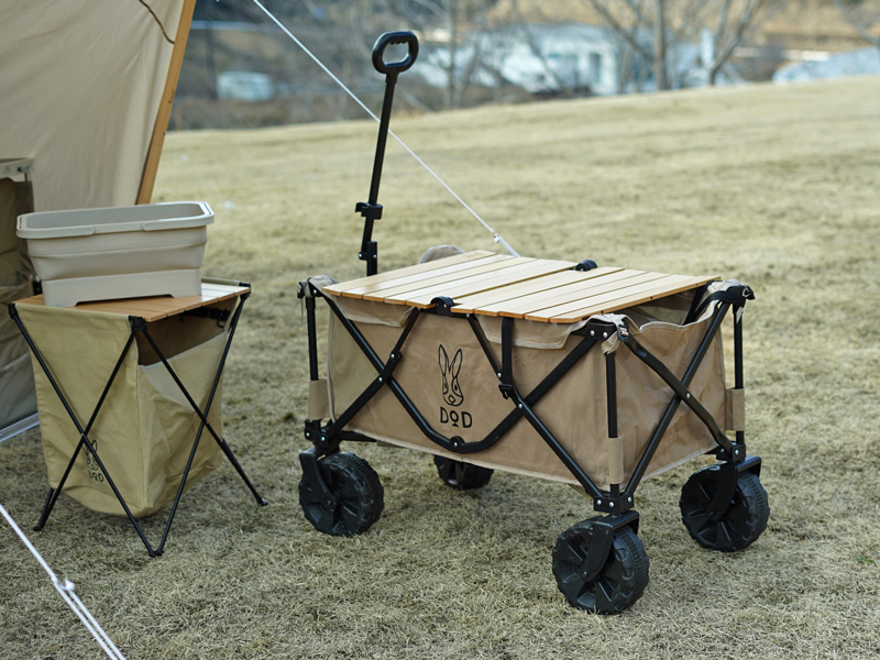 DoD Folding Carry Wagon Washable Fat Tire Tan C2-835-TN