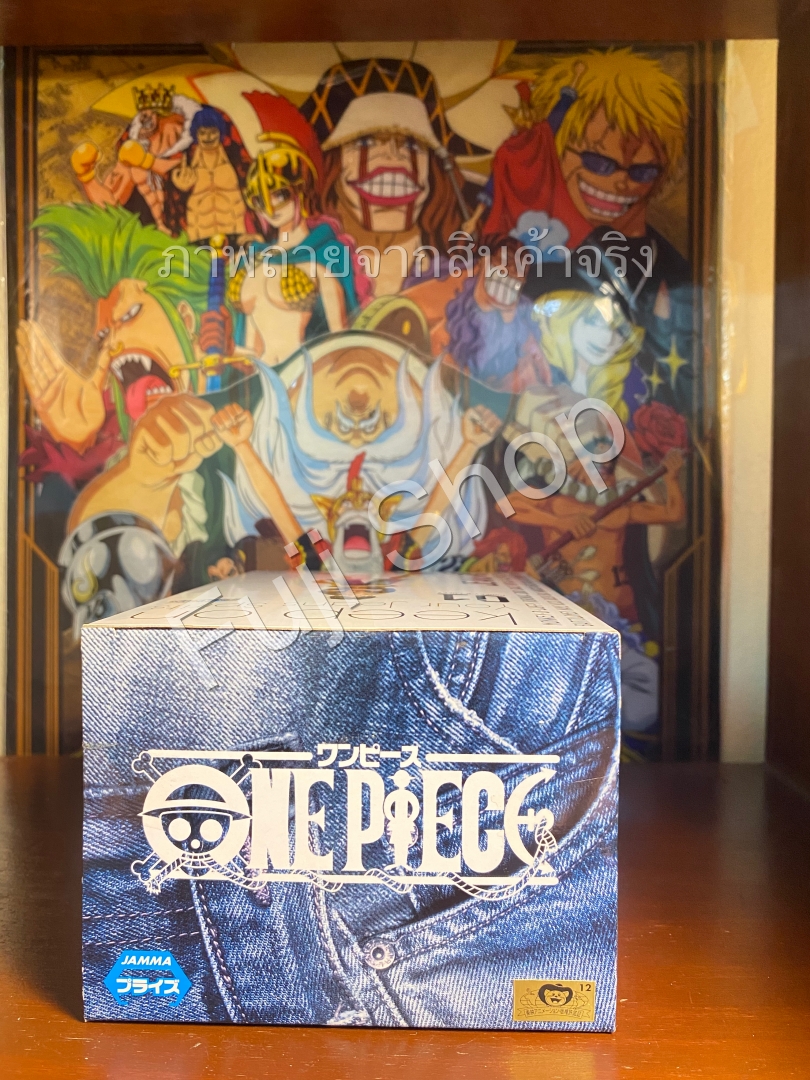 Luffy ของแท้ JP แมวทอง - Jeans Freak Banpresto [โมเดลวันพีช]