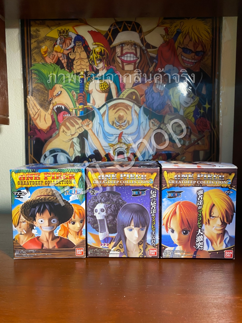 Marine Admiral Set ของแท้ JP แมวทอง - Greatdeep Collection Bandai [โมเดลวันพีช] (3 ตัว)