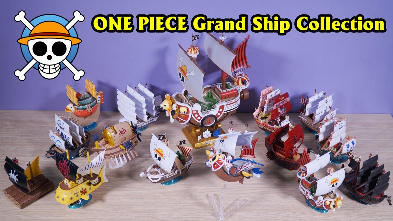 Grand Ship Collection Set (แบบประกอบ) ของแท้ JP แมวทอง - Grand Ship Collection Bandai [โมเดลเรือวันพีช] (16 ลำ)