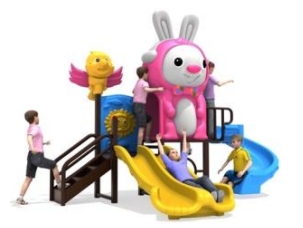 เครื่องเล่นสนามชุด บันนี่ & สไลด์ เครื่องเล่นเสริมพัฒนาการที่ดี