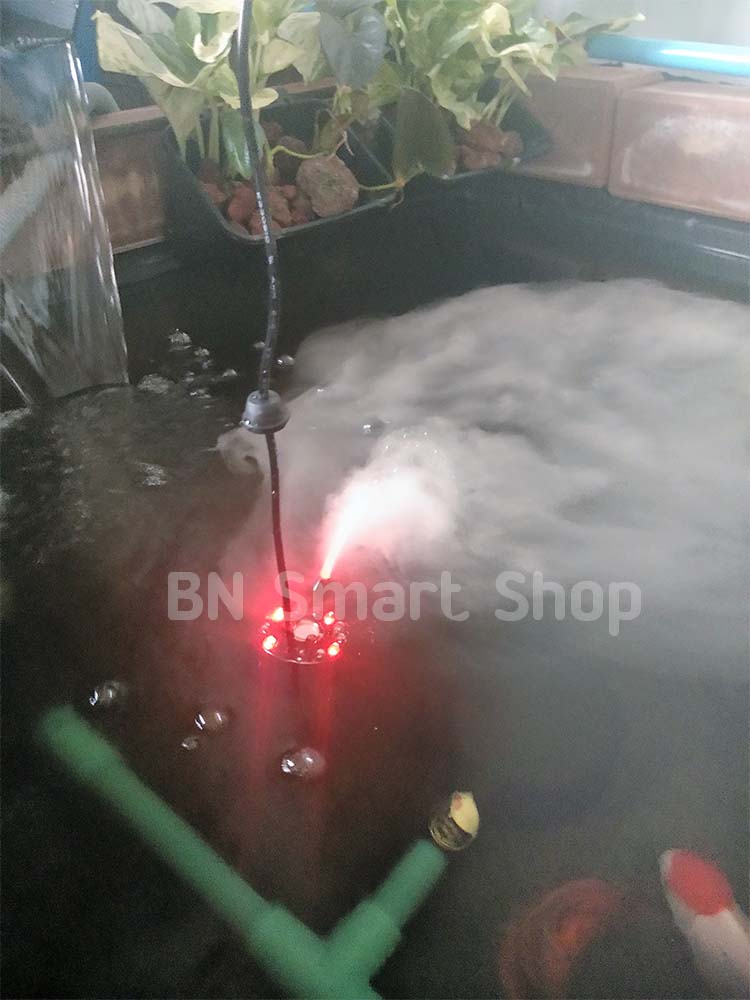 เครื่องทำหมอก เครื่องทำควัน รุ่น HQ 105 ใช้ประดับตกแต่งเพิ่มบรรยากาศในบ้านหรือบ่อปลา