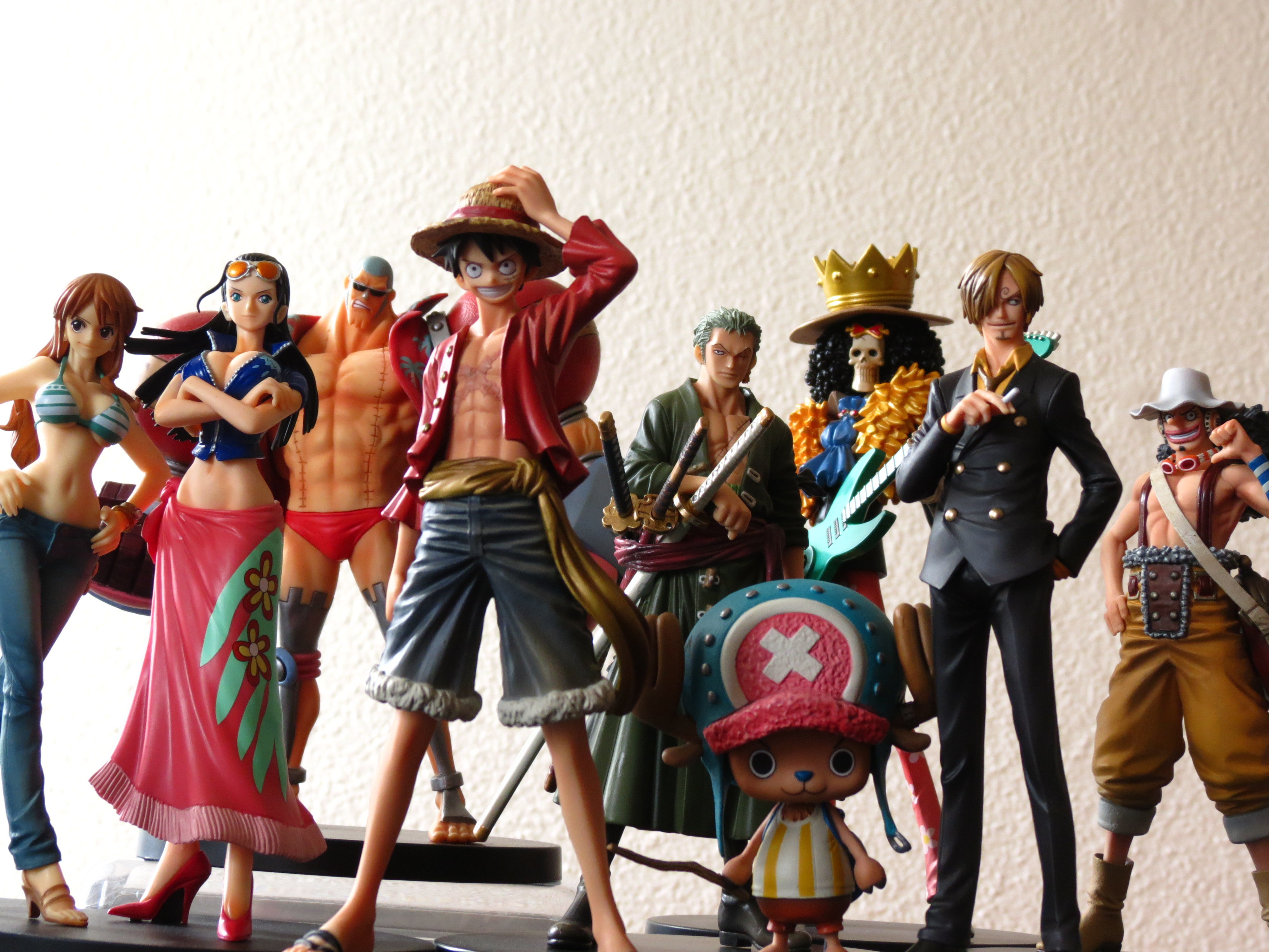 Straw Hat Pirates New World Set ของแท้ JP แมวทอง - Grandline Men / Lady Banpresto [โมเดลวันพีช] (9 ตัว)