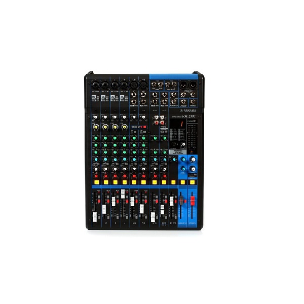 มิกเซอร์ YAMAHA MG12Xu Analog Mixer 12 Input (4 mono + 4 stereo) 2 Group Buses + 1 Stereo Bus 2 Aux , USB , Cubase Al , Effects