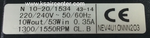 มอเตอร์ ตู้แช่ ELCO ขนาด 10 W (รหัสสินค้า 066003)