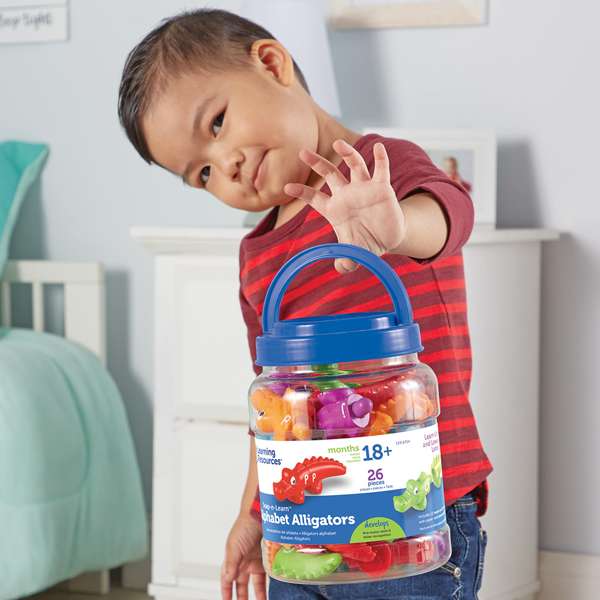 ชุดจระเข้น้อยจับคู่ตัวอักษรภาษาอังกฤษแสนสนุก สื่อการสอนอนุบาล,ปฐมวัย,ของเล่นเสริมพัฒนาการ, ของเล่นเสริมทักษะ