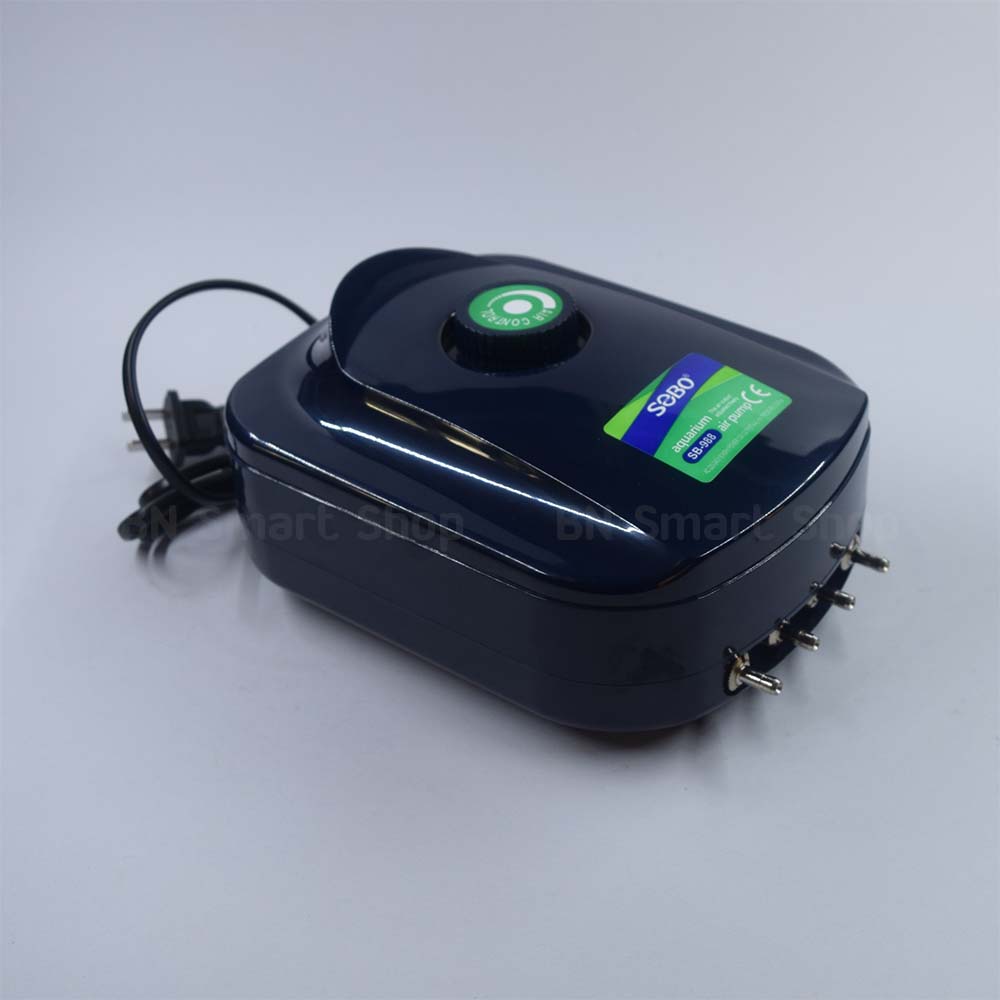 ปั้มลม ปั้มออกซิเจน 4 ทาง SOBO SB-988 แถมท่อพักลมเข้า2ออก6 2อัน สายยางและหัวทราย พร้อมใช้งาน