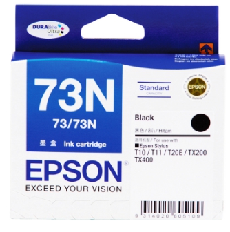 ตลับหมึกอิ้งค์เจ็ท [Epson] 73N (T105190) สีดำ