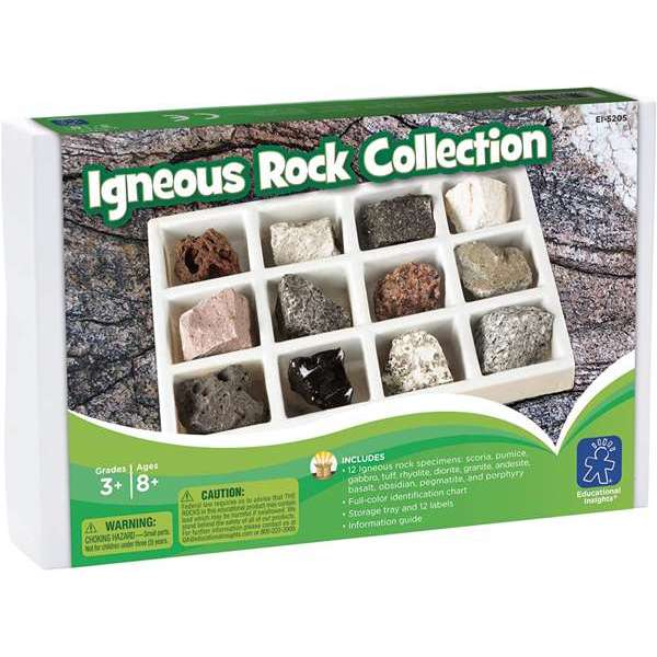 ชุดสื่อการเรียนการสอนเรื่องหิน Igneous Rock Collection, ทดลองวิทยาศาสตร์, ของเล่นเสริมพัฒนาการ, ของเล่นเด็กอนุบาล, สื่อการสอนเด็กอนุบาล