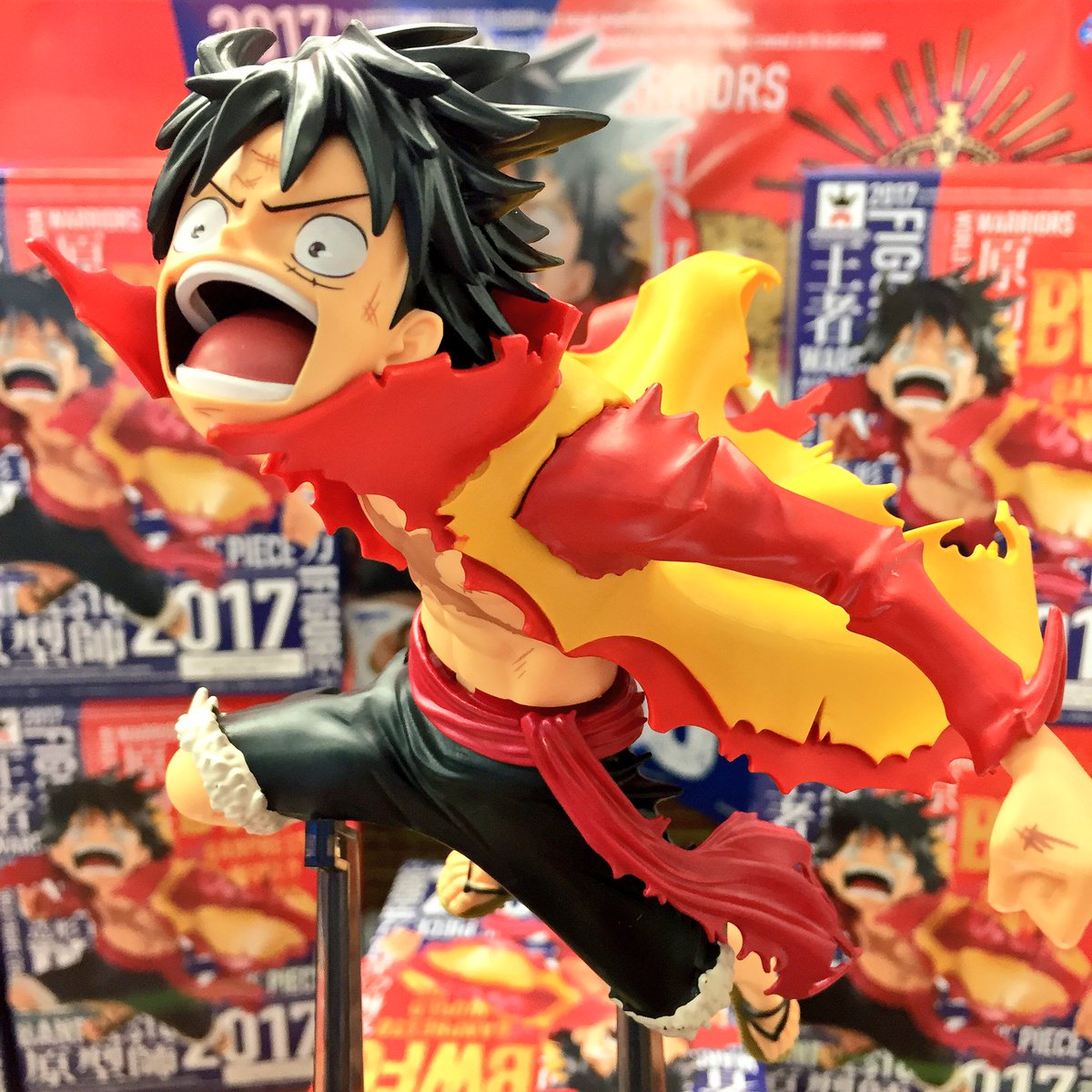 Luffy Film Z ของแท้ JP แมวทอง - Banpresto World Figure Colosseum [โมเดลวันพีช]