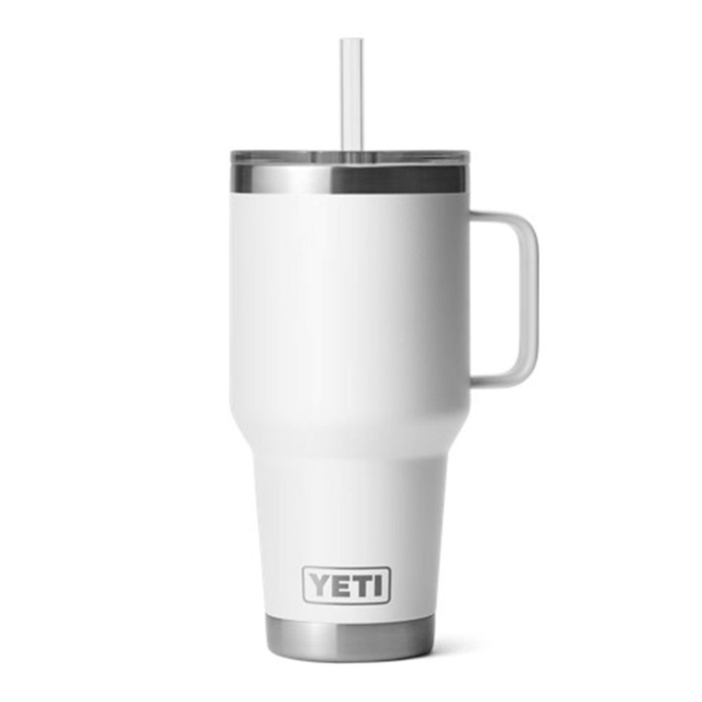Rambler 35Oz Mug with Straw Lid White
