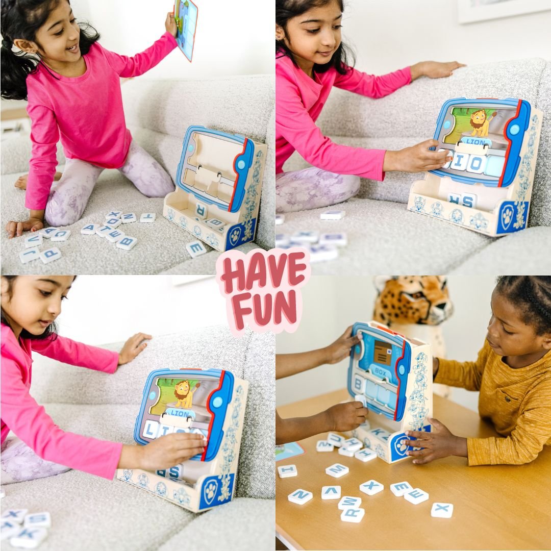 ฝึกสะกดคำศัพท์ พร้อมตัวอักษร abc พอว์พาโทรล ของเล่นเสริมพัฒนาการเด็ก เสริมทักษะการเรียนรู้ สื่อการสอนอนุบาล พร้อมส่ง