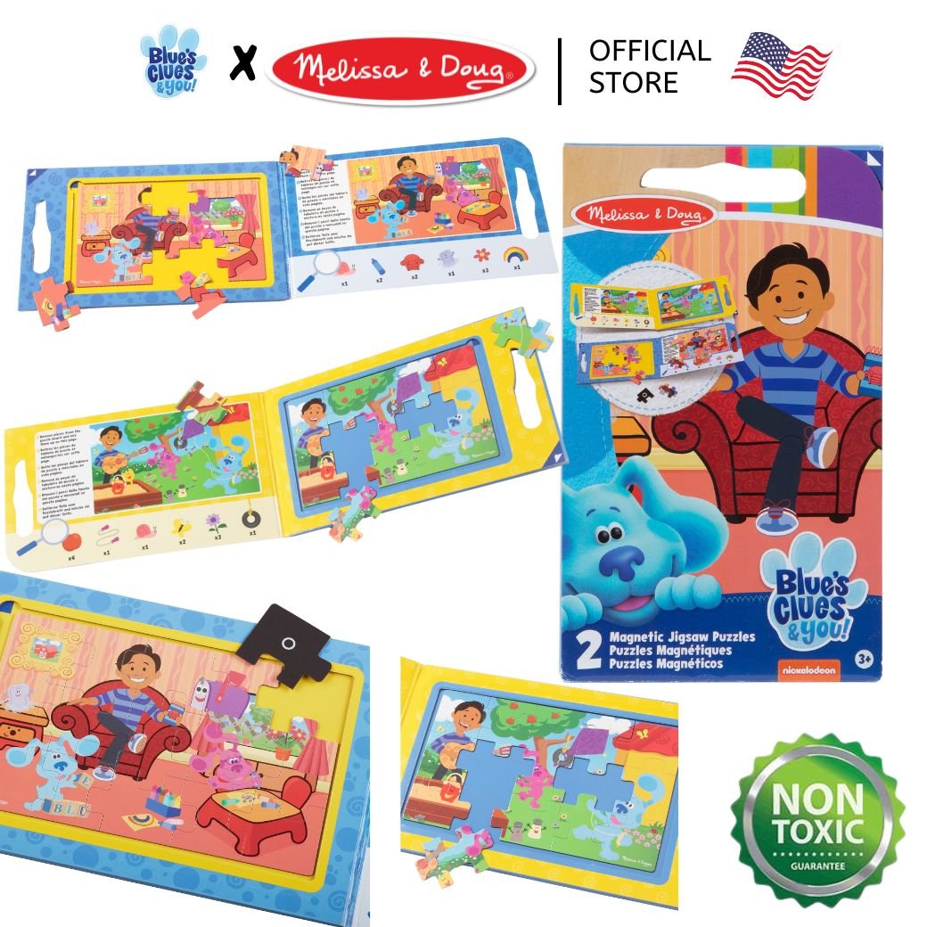 จิ๊กซอว์แม่เหล็ก 15 ชิ้น 2 ภาพ Blue's Clues & You! Magnetic Jigsaw Puzzles,ของเล่นเสริมพัฒนาการ,ของเล่นเด็ก,สื่อการสอน,อนุบาล,พร้อมส่ง