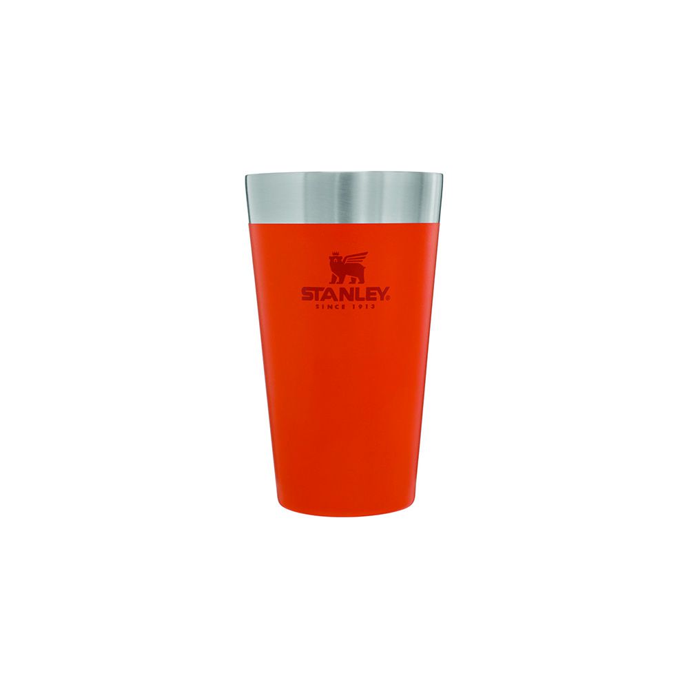 Adventure Stacking Beer Pint 16Oz Signal Orange