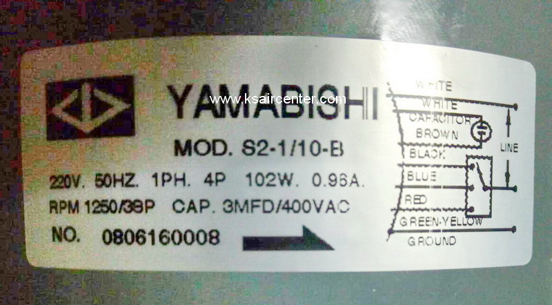 มอเตอร์ แฟนคอยล์ YAMABISHI