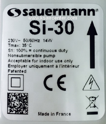 ปั๊มน้ำทิ้ง (กาลักน้ำ) (เดรนปั้ม) SAUERMANN (รหัสสินค้า 051014)
