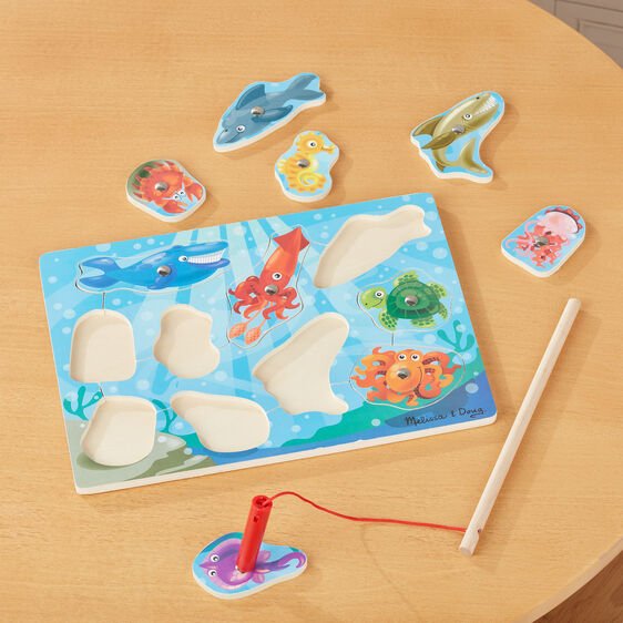 Fishing Magnetic Puzzle Game พัซเซิลแม่เหล็ก ตกปลา บอร์ดเกมแม่เหล็ก, ของเล่นเสริมพัฒนาการ, ของเล่นเด็ก,พร้อมส่ง