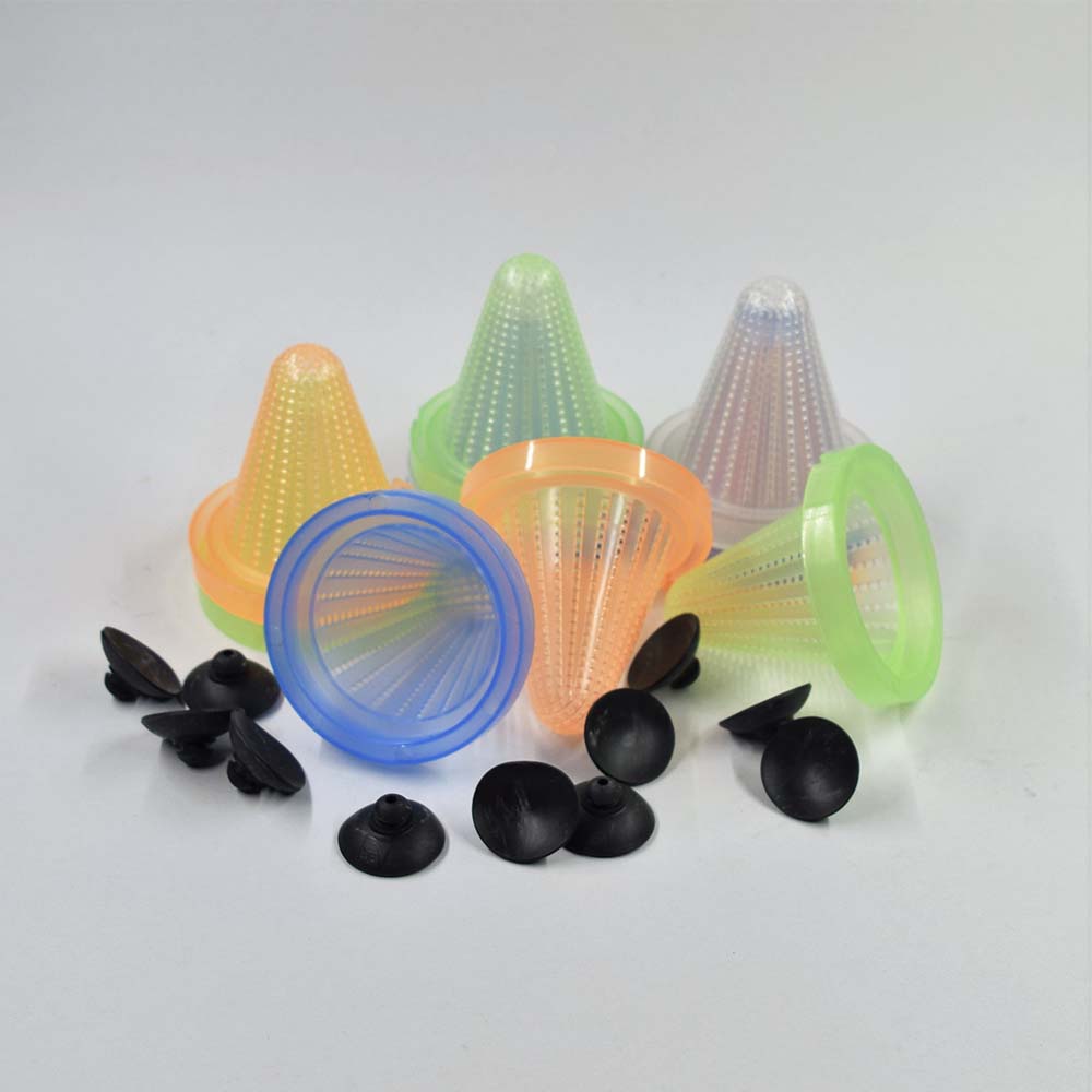 ถ้วยใส่หนอน ถ้วยใส่ไรแดง คละสี(ขาว ส้ม ฟ้า เขียว) แพ็ค 2 ชิ้น นำไปติดในตู้ปลา ปลาจะค่อยๆกินทีละน้อยและได้กินกันทั่วถึง