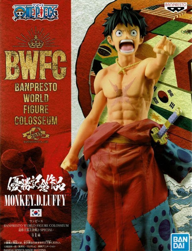 Luffy Wano ของแท้ JP แมวทอง - Banpresto World Figure Colosseum [โมเดลวันพีช]
