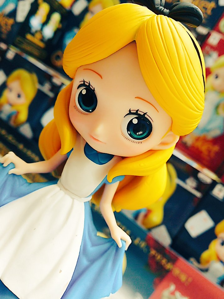 Alice - Normal Color ของแท้ JP - Q Posket Banpresto [โมเดล Disney]