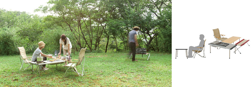 SnowPeak IGT Multi Function Table Bamboo Top CK-116TR