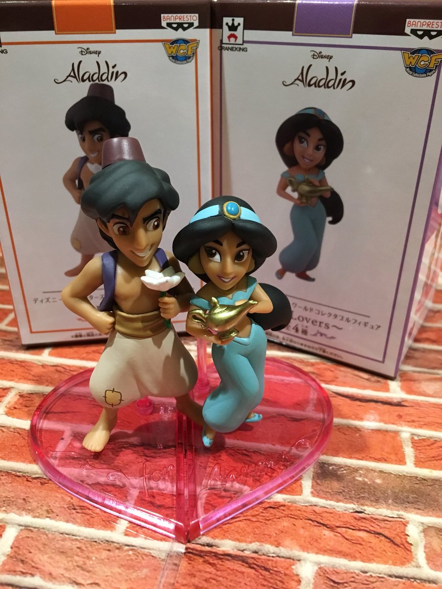 Jasmine & Aladdin ของแท้ JP - WCF Banpresto [โมเดล Disney] (2 ตัว)