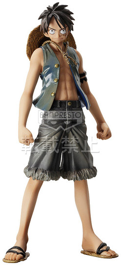 Luffy ของแท้ JP แมวทอง - Grandline Men Banpresto [โมเดลวันพีช]