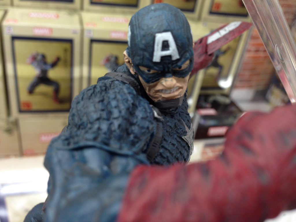 Captain America ของแท้ JP - Banpresto [โมเดล Marvel]