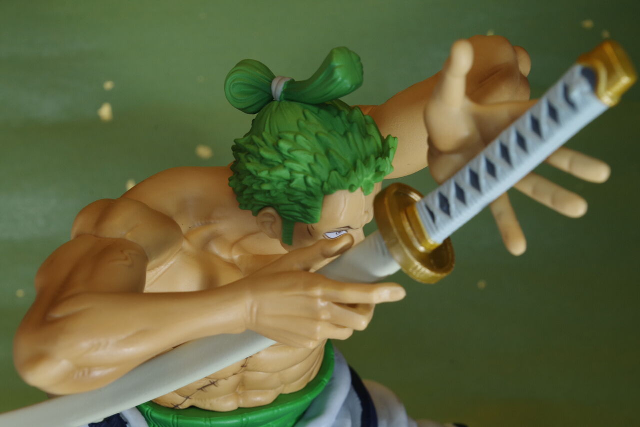 Zoro Wano (The Brush) ของแท้ JP แมวทอง - Super Master Stars Piece Banpresto [โมเดลวันพีช]
