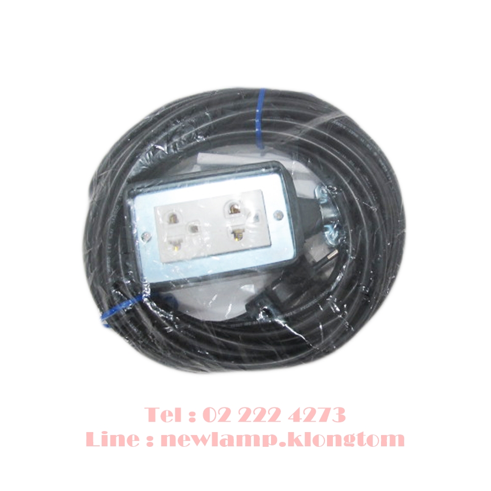 บล็อกยางพาราเกรดA 2*4 สายVCT 2*1 ที่ 5 ม